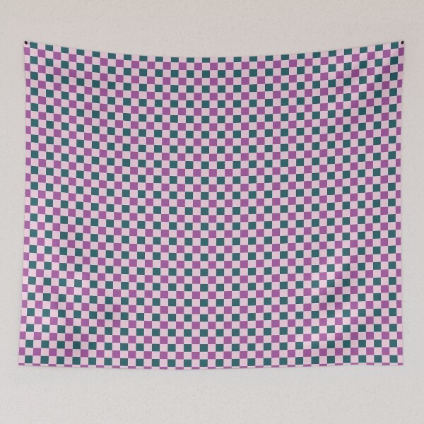 Item preview, Pink, Purple and Teal Checkerboard Pattern | Seamless Geometric Squares designed and sold by ViviNyks.