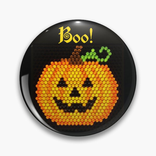 Item preview, Bead Art Halloween Punpkin designed and sold by WJ Cozy Creations.