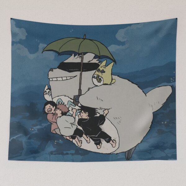 Item preview, Flying High with Totoro designed and sold by Darogapari.