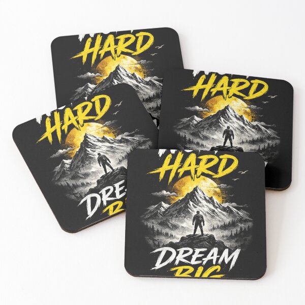 Item preview, Work Hard Dream Big Motivational Mountain designed and sold by NBT-NOVA.