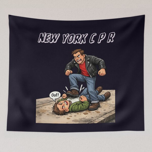 Item preview, New York Tough Guy Street Fight Comic Art designed and sold by PRINTSCHARMINGM.