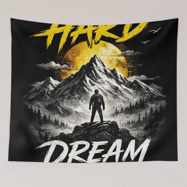 Item preview, Work Hard Dream Big Motivational Mountain designed and sold by NBT-NOVA.