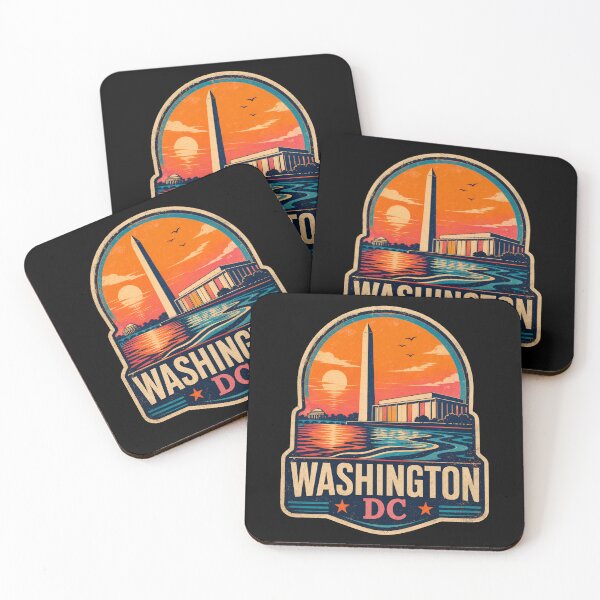 Item preview, Washington DC Sunset Badge – Monument Reflections designed and sold by Fenay Designs.