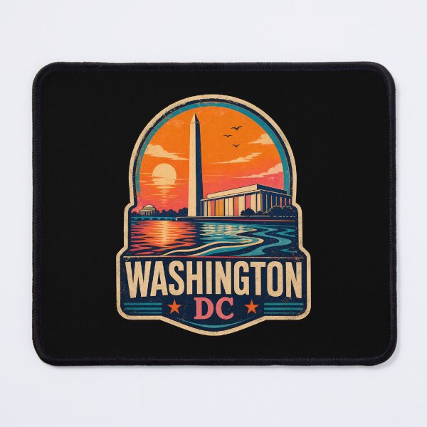 Item preview, Washington DC Sunset Badge – Monument Reflections designed and sold by Fenay Designs.