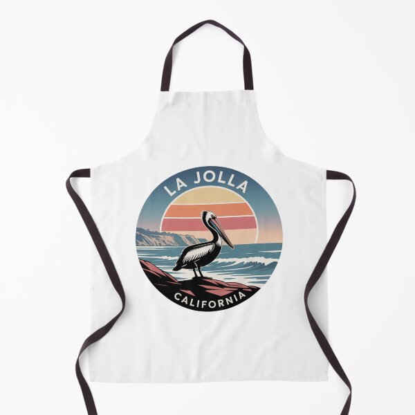 Item preview, La Jolla California: Retro Pelican Coastline designed and sold by CircinusStore.