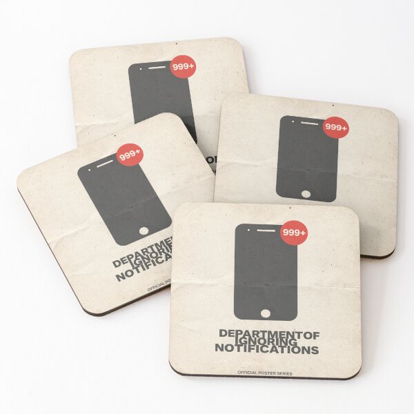 Item preview, Department of Ignoring Notifications Retro Poster designed and sold by PictorialWhimsy.