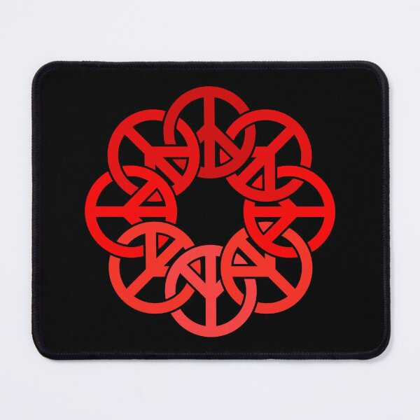 Item preview, Circle of Peace Signs (red) designed and sold by JMParadis.