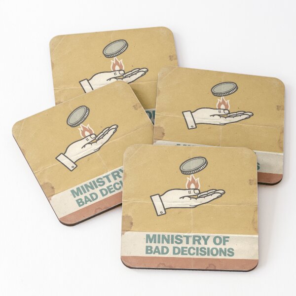 Item preview, Ministry of Bad Decisions Retro Poster designed and sold by PictorialWhimsy.