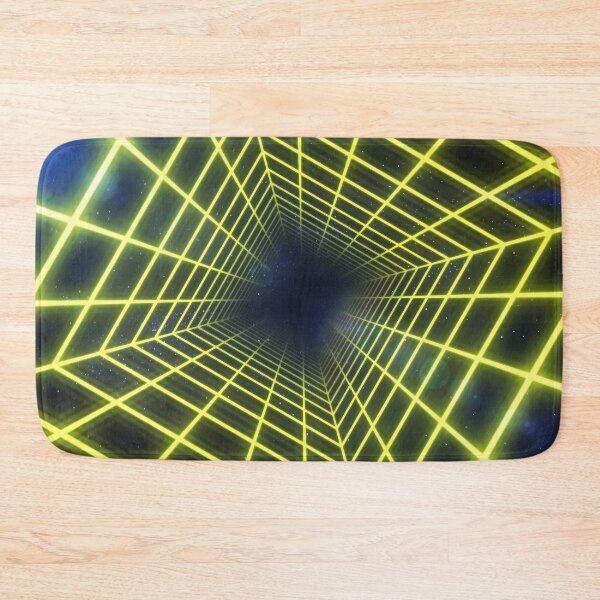 Item preview, Yellow Square Wireframe Tunnel designed and sold by Electric Shock!! Design.