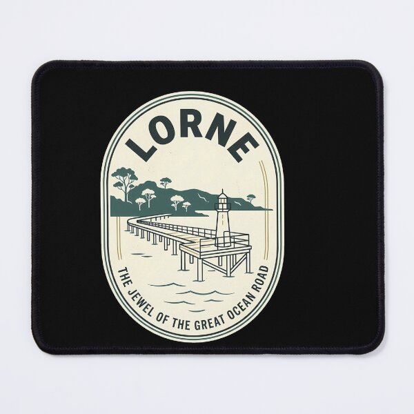 Item preview, Lorne Australia Vintage Travel Emblem Lighthouse Pier designed and sold by k3rstman1.