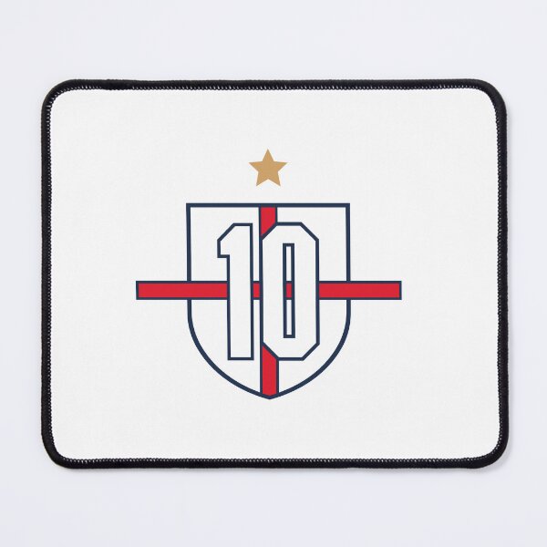 Item preview, Modern Number Ten Football Badge designed and sold by kunecorner.