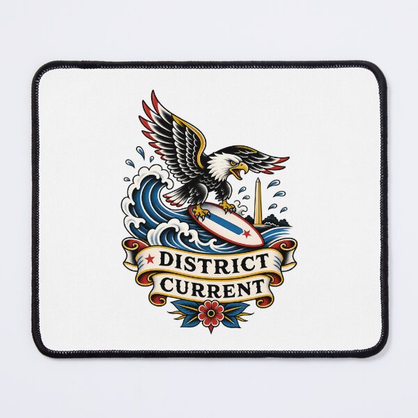 Item preview, Washington DC District Current – Surfing Eagle designed and sold by Fenay Designs.