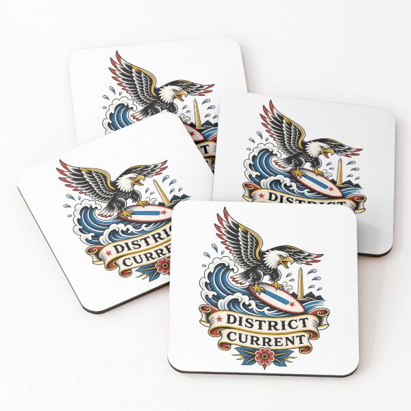 Item preview, Washington DC District Current – Surfing Eagle designed and sold by Fenay Designs.