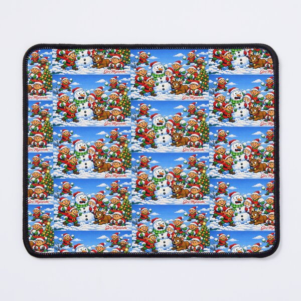 Item preview, Santa’s Snowball Chaos – Mischievous Elves & Reindeer Christmas Fun designed and sold by The Art Queen Of Michigan .