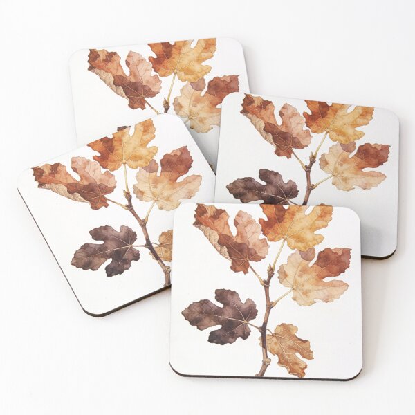 Item preview, Rustic Dried Wild Fig Branch Watercolor - Luxury Terracotta Autumn Botanical Wall Art designed and sold by sana designer.