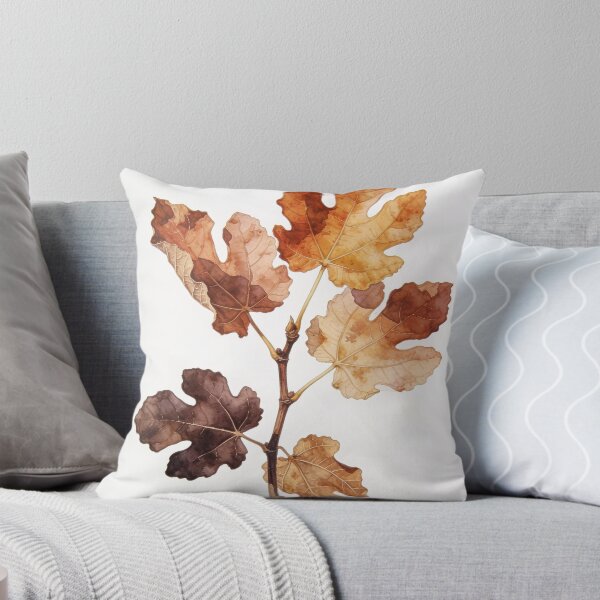 Item preview, Rustic Dried Wild Fig Branch Watercolor - Luxury Terracotta Autumn Botanical Wall Art designed and sold by sana designer.