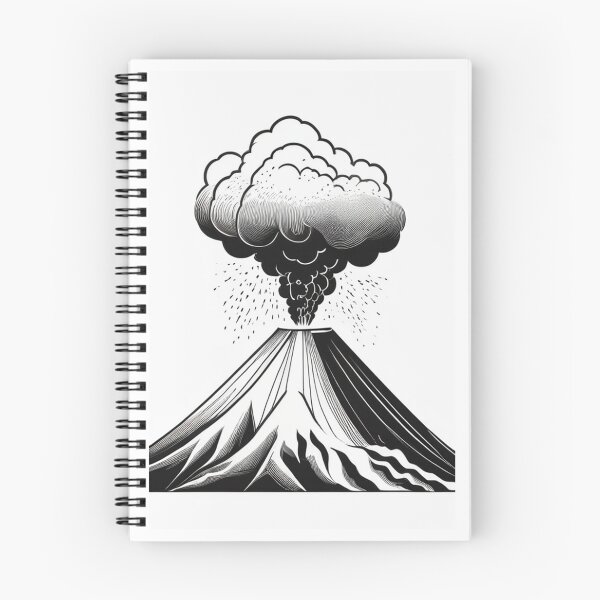 Item preview, Art - Stylized Volcano, Graphic Representation of a Natural Disaster designed and sold by Reverso-Design.