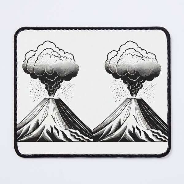 Item preview, Art - Stylized Volcano, Graphic Representation of a Natural Disaster designed and sold by Reverso-Design.