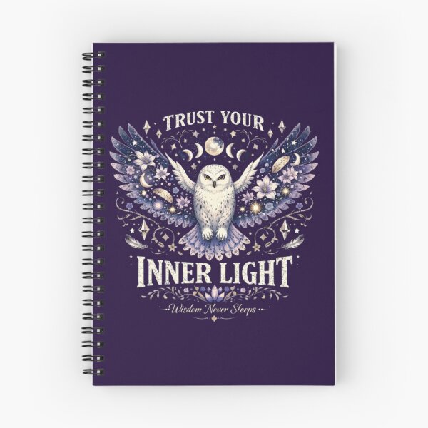 Item preview, Trust Your Inner Light – Mystical Owl Art designed and sold by Dogandesighn.