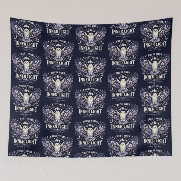 Item preview, Trust Your Inner Light – Mystical Owl Art designed and sold by Dogandesighn.
