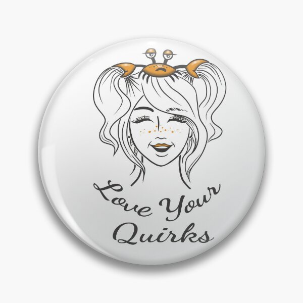 Item preview, Love Your Quirks Cute Self Love Girl Design, Positive Mindset Gift designed and sold by Samaya-.