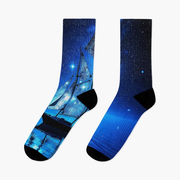 Item preview, Majestic Sailing Under a Starry Night Sky designed and sold by Exodoi.