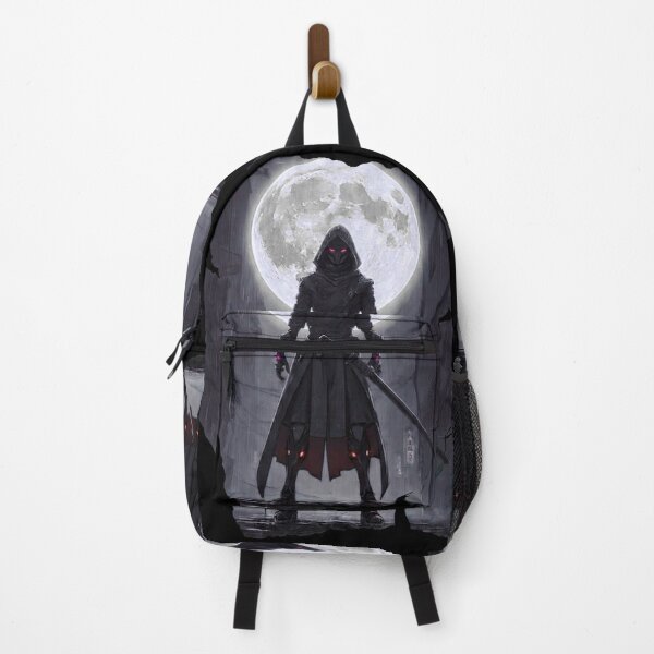 Item preview, Another of Neon Cyborg Samurai Ronin Holographic Moon Cyberpunk Art designed and sold by The Fine Print by BassAddict.