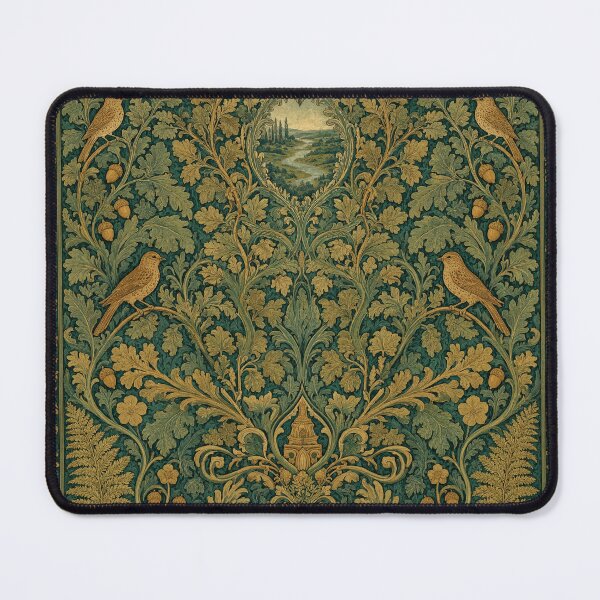Item preview, Beautiful William Morris nature with birds inspired pattern design tapestry lovely designed and sold by Vintage Designs +.
