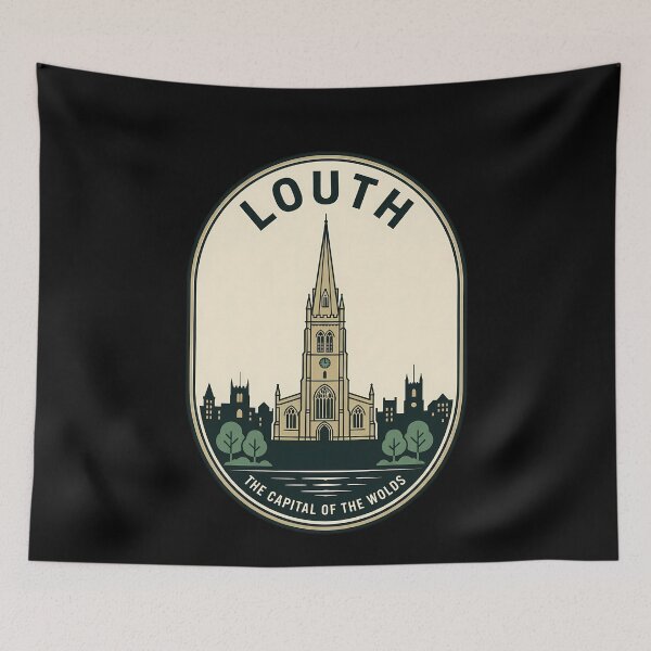 Item preview, Louth Lincolnshire Vintage Travel Emblem St James Church designed and sold by k3rstman1.