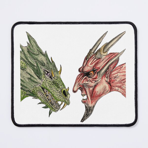 Item preview, Dragon vs Demon Fantasy Battle Art designed and sold by jam-66.