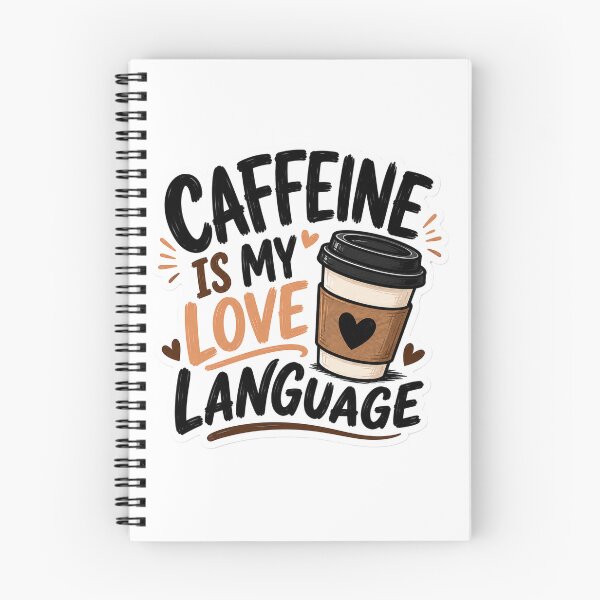 Item preview, Caffeine Is My Love Language | Funny Coffee Lover Quote designed and sold by Pooch & Print Co..