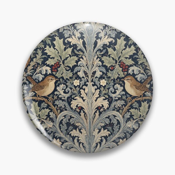 Item preview, Beautiful William Morris nature with birds inspired pattern design tapestry lovely designed and sold by Vintage Designs +.