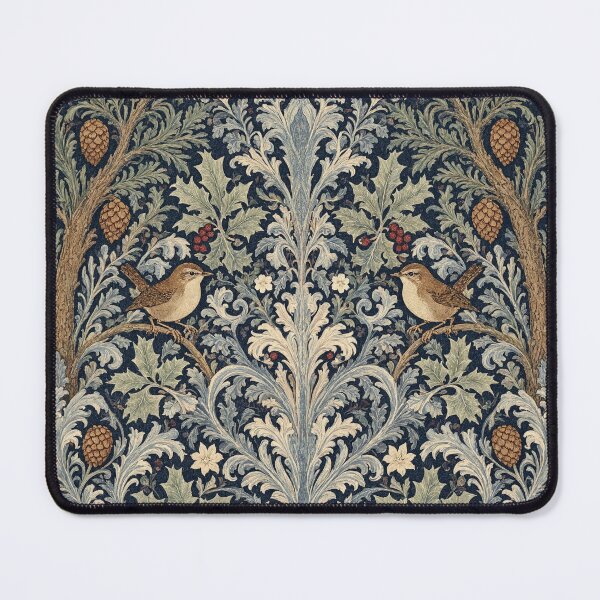 Item preview, Beautiful William Morris nature with birds inspired pattern design tapestry lovely designed and sold by Vintage Designs +.