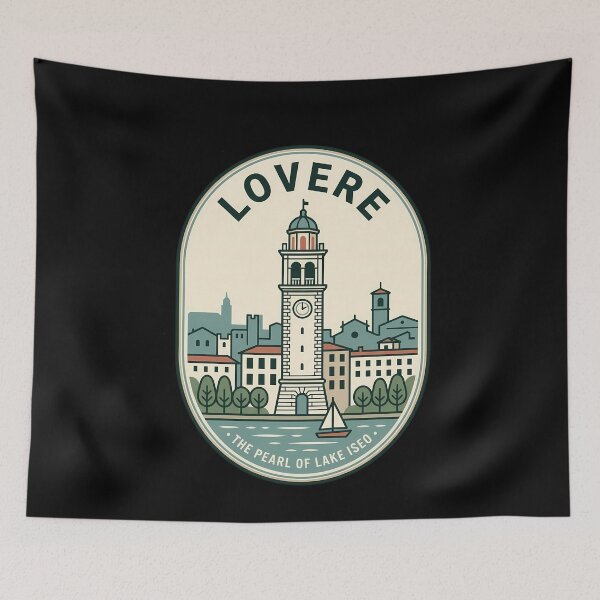 Item preview, Lovere Italy Vintage Travel Emblem Lake Iseo designed and sold by k3rstman1.