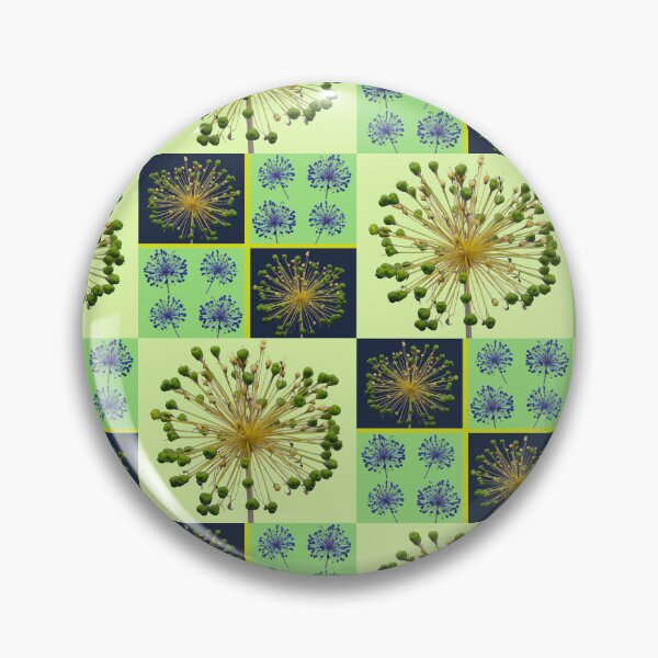 Item preview, Allium Flower Seed Head Macro Photo Collage designed and sold by JurateArt-DK.