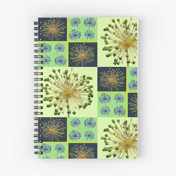 Item preview, Allium Flower Seed Head Macro Photo Collage designed and sold by JurateArt-DK.