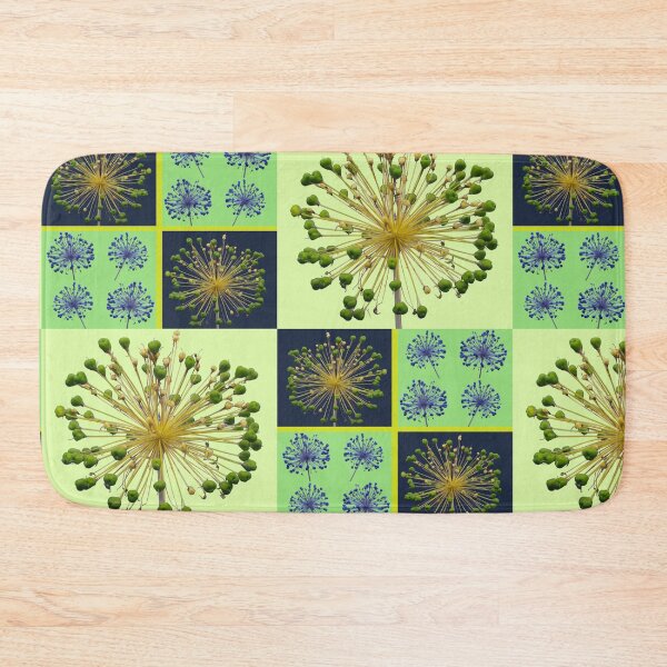 Item preview, Allium Flower Seed Head Macro Photo Collage designed and sold by JurateArt-DK.