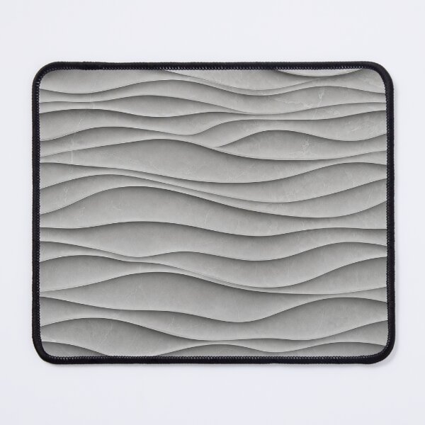 Item preview, Minimalist Gray Wave 3D Texture Pattern designed and sold by Aimaniia666.