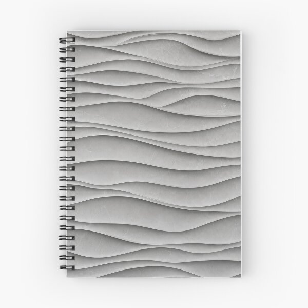 Item preview, Minimalist Gray Wave 3D Texture Pattern designed and sold by Aimaniia666.