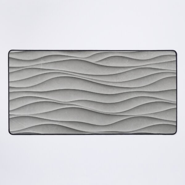 Item preview, Minimalist Gray Wave 3D Texture Pattern designed and sold by Aimaniia666.