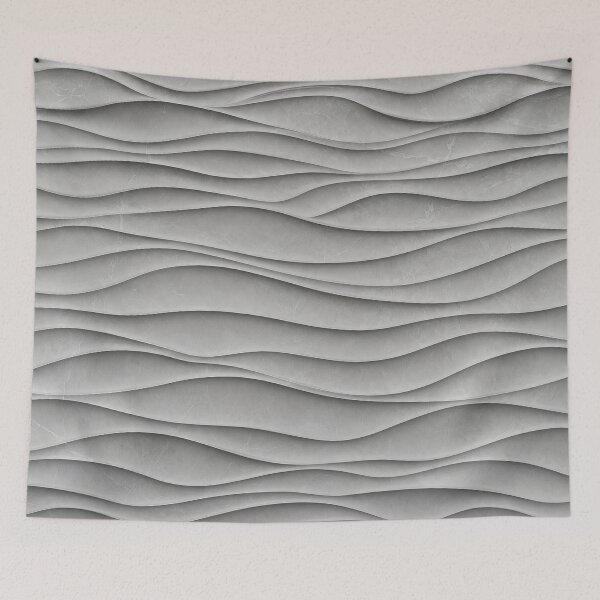 Item preview, Minimalist Gray Wave 3D Texture Pattern designed and sold by Aimaniia666.