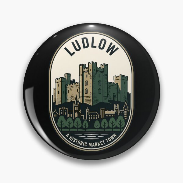 Item preview, Historic Ludlow Castle Vintage Travel Emblem Shropshire designed and sold by k3rstman1.