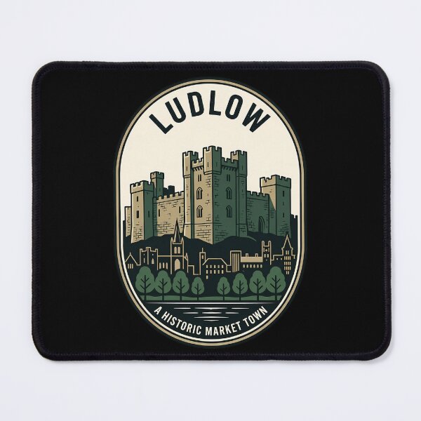 Item preview, Historic Ludlow Castle Vintage Travel Emblem Shropshire designed and sold by k3rstman1.