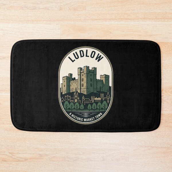 Item preview, Historic Ludlow Castle Vintage Travel Emblem Shropshire designed and sold by k3rstman1.
