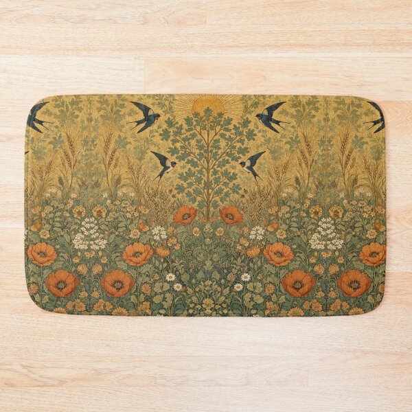 Item preview, Beautiful William Morris nature with birds inspired pattern design tapestry lovely designed and sold by Vintage Designs +.