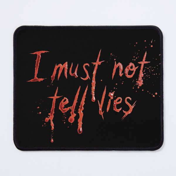 Item preview, I Must Not Tell Lies Dripping Blood Typography designed and sold by svnthaesis.