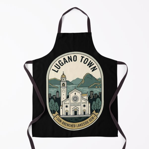Item preview, Lugano Switzerland Vintage Travel Emblem Lakeside Town designed and sold by k3rstman1.