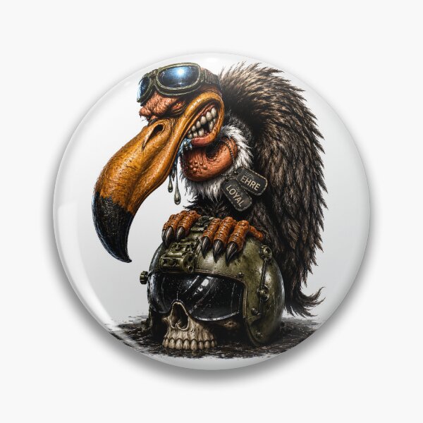Item preview, 100% Honor – 100% Loyal | Dark Military Vulture Art designed and sold by Peter Kaul.
