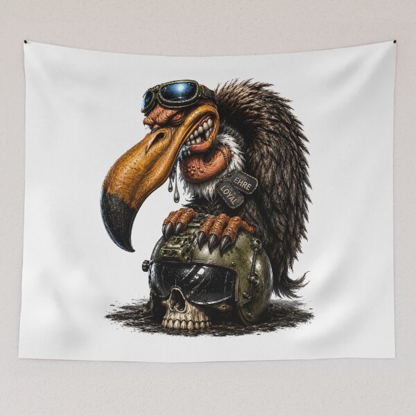 Item preview, 100% Honor – 100% Loyal | Dark Military Vulture Art designed and sold by Peter Kaul.