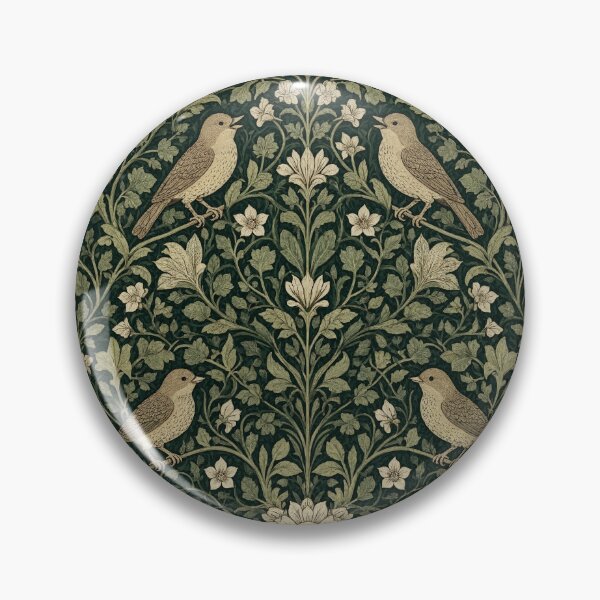 Item preview, Beautiful William Morris nature with birds inspired pattern design tapestry lovely designed and sold by Vintage Designs +.